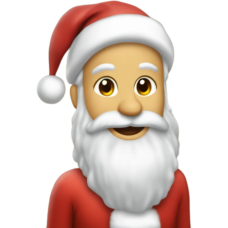 Santa wishing Cassy Merry Christmas  emoji
