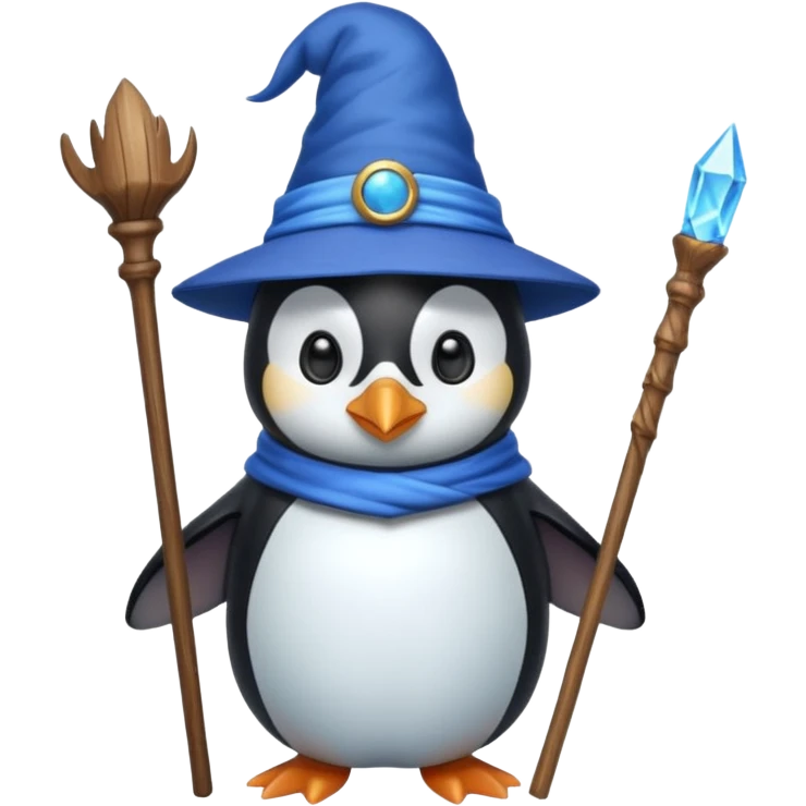Penguin Wizard emoji