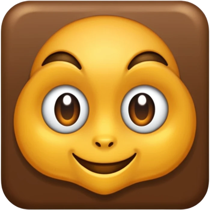 moño marrón oscuro emoji