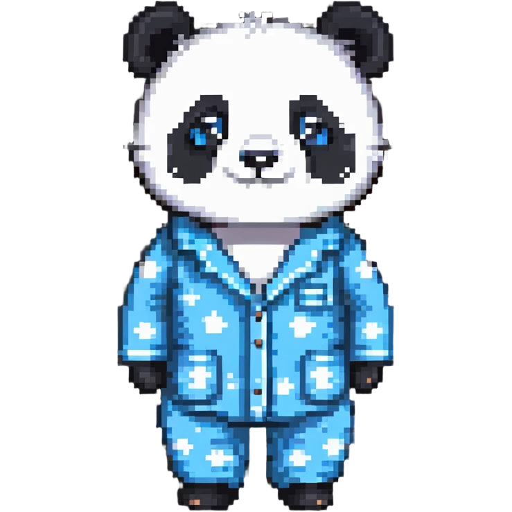 panda in pajamas emoji