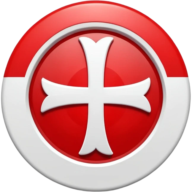 Red circular cross icon, white X(wrong) symbol in center, glossy 3D button style, smooth surface, soft shadow, minimal design, centered composition, high resolution emoji