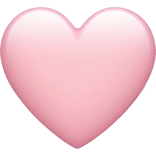 light pink heart  emoji