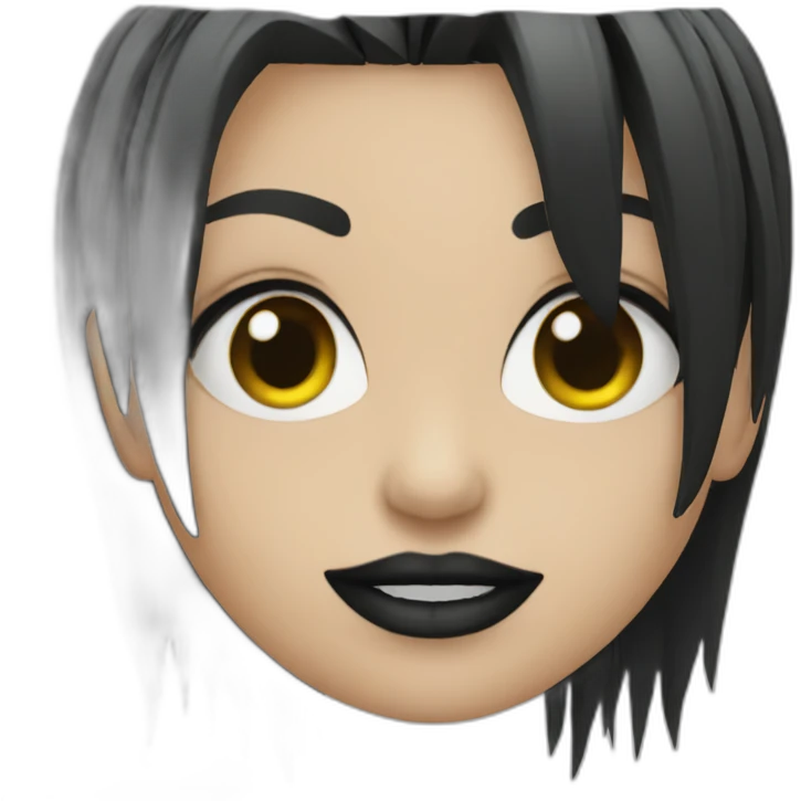 Punk chica gotica emoji