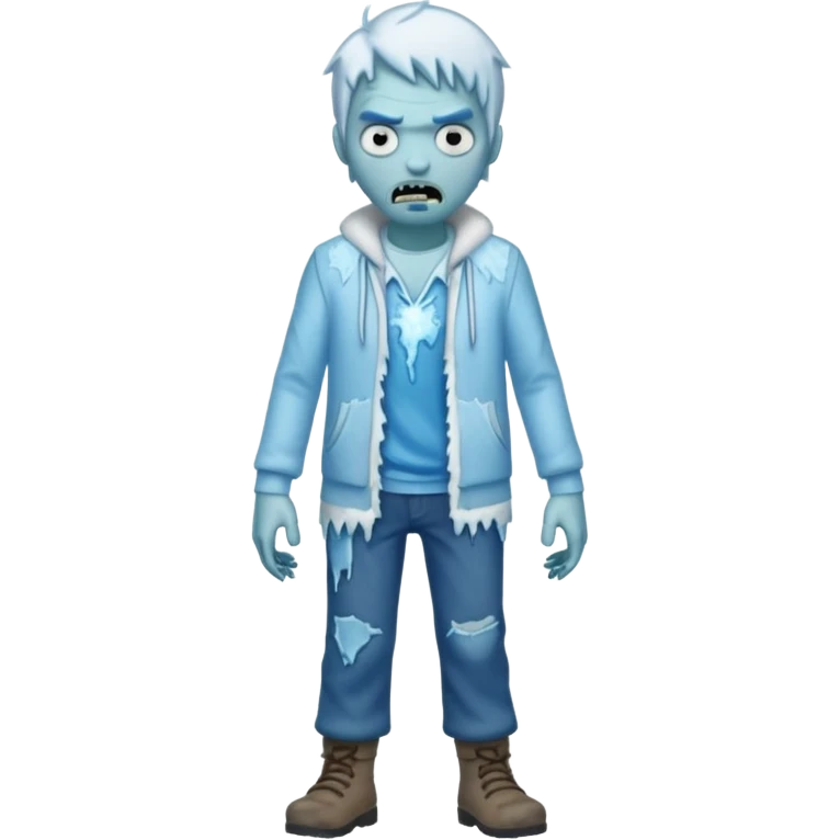 ice zombie full body emoji