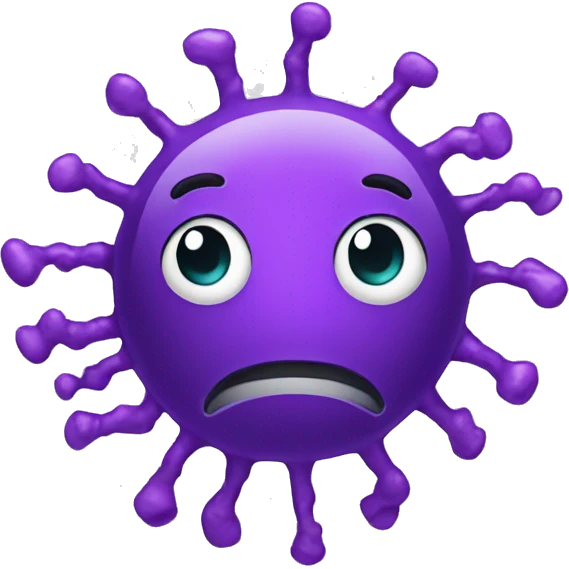 coronavirus violet funny emoji