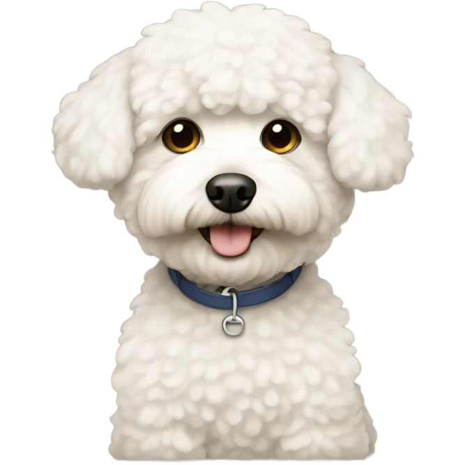 White short hair poochon emoji