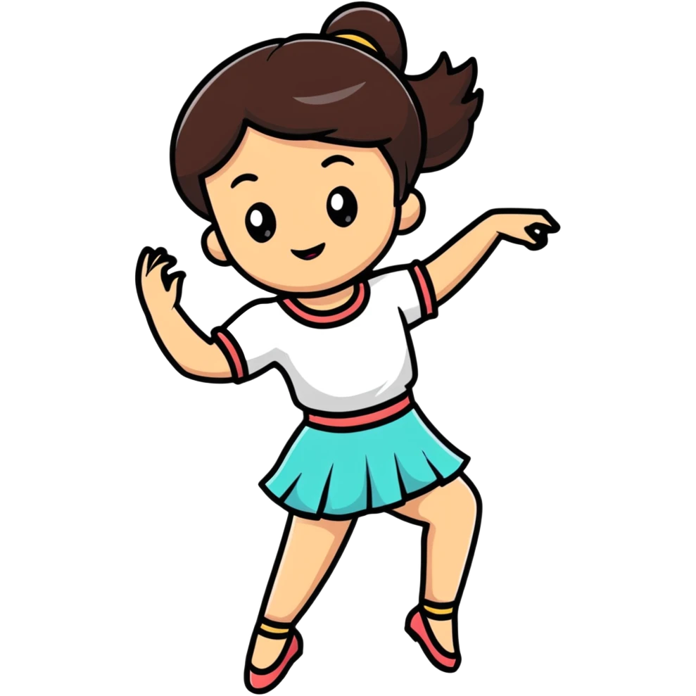 Disco Dancing brunette emoji