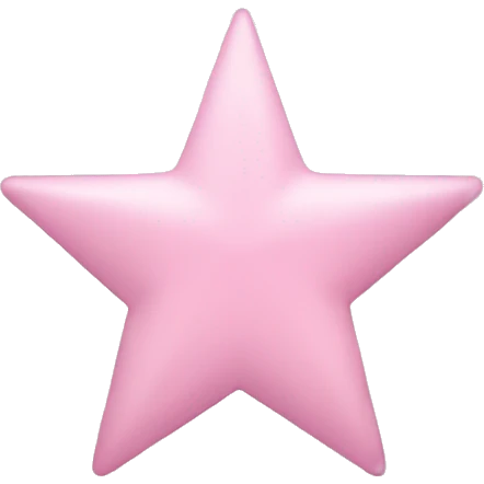 light pink star  emoji