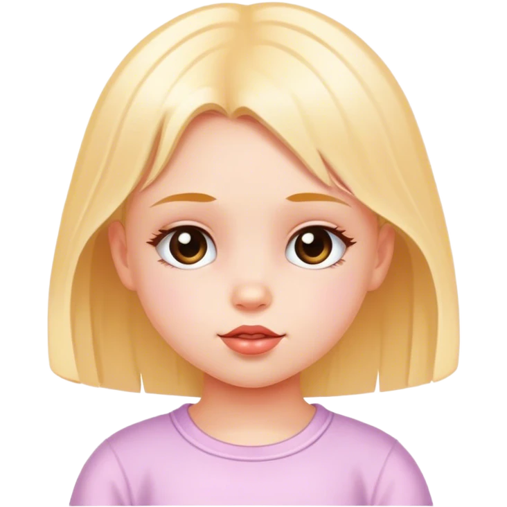 Little girl like Y2K emoji
