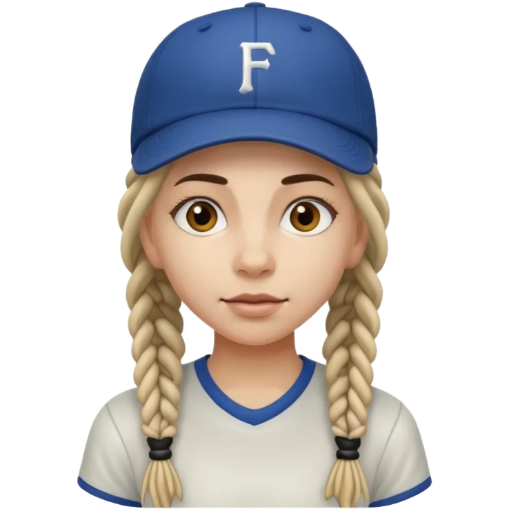 dreadlock baseball player girl emoji