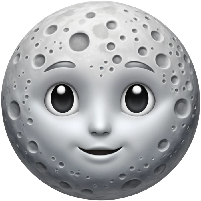 moon on the sky background emoji