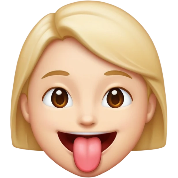 Emoji shaking tongue emoji