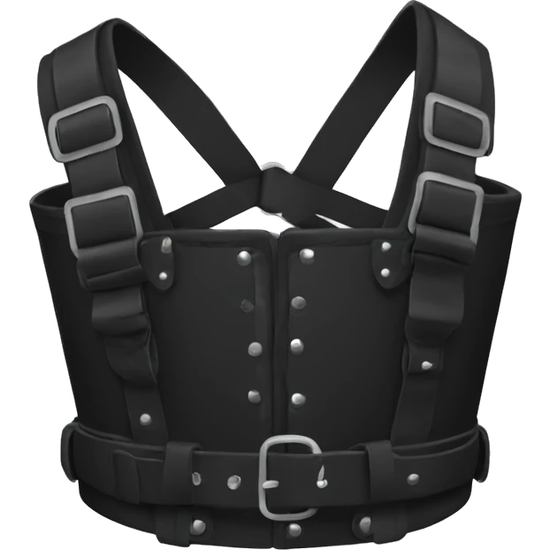 Black chest harness emoji