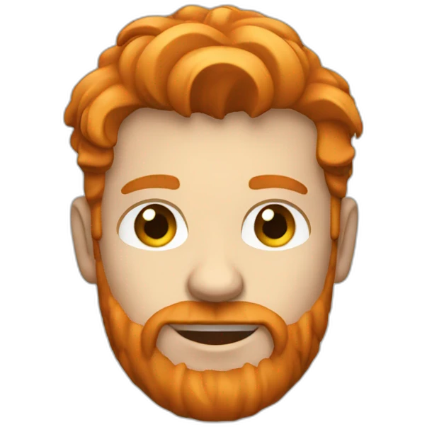 ginger developer working on car brand emoji