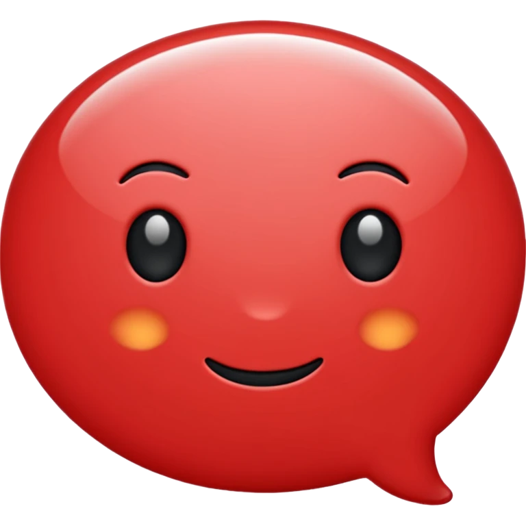 commentbubble red and black emoji
