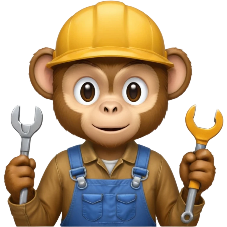 monkey mechanic  emoji