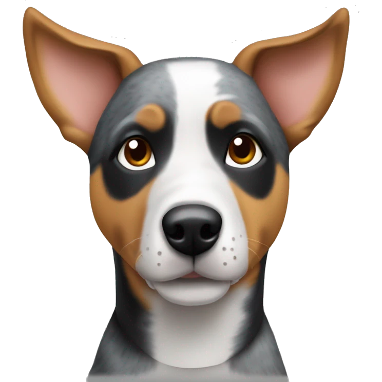 blue heeler mixed with beagle  emoji