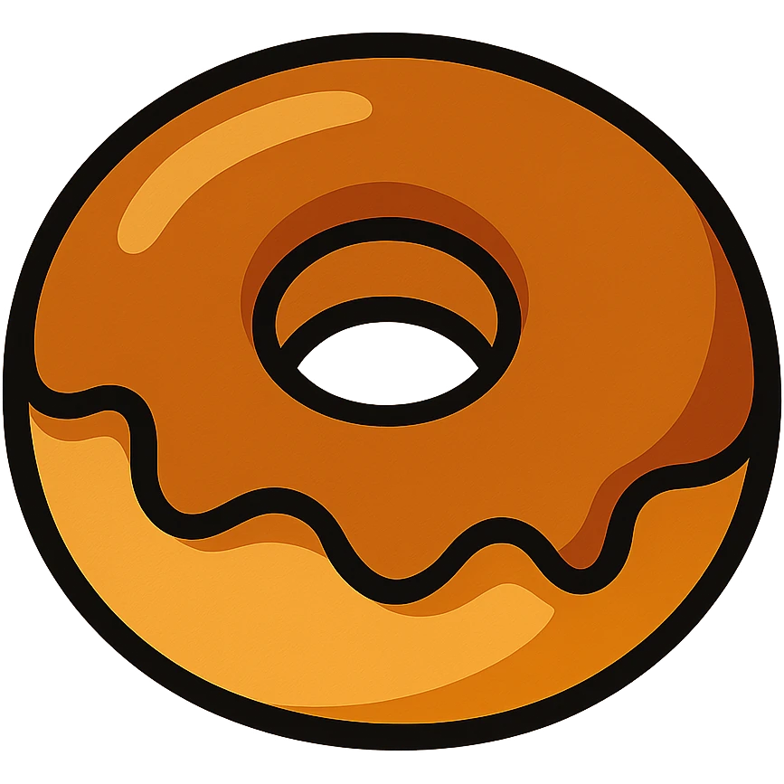 caramel donut emoji