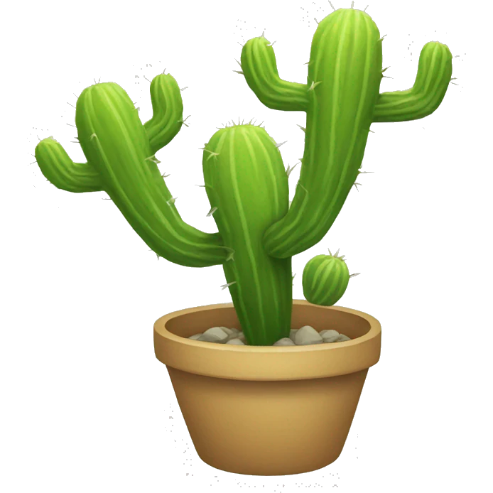 Flying skleton cactus emoji