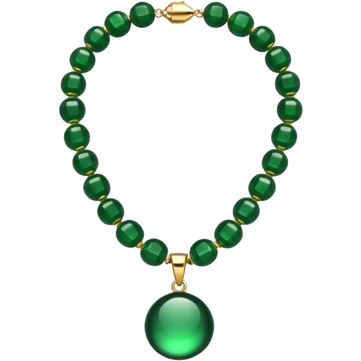 green necklace beads emoji