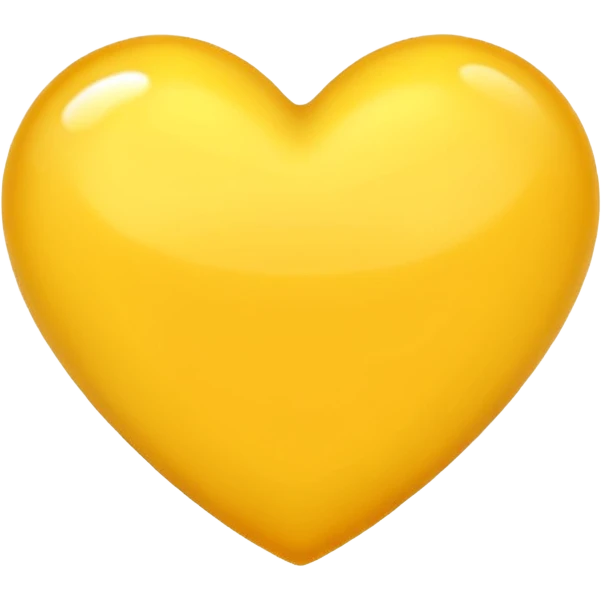 coração amarelo emoji