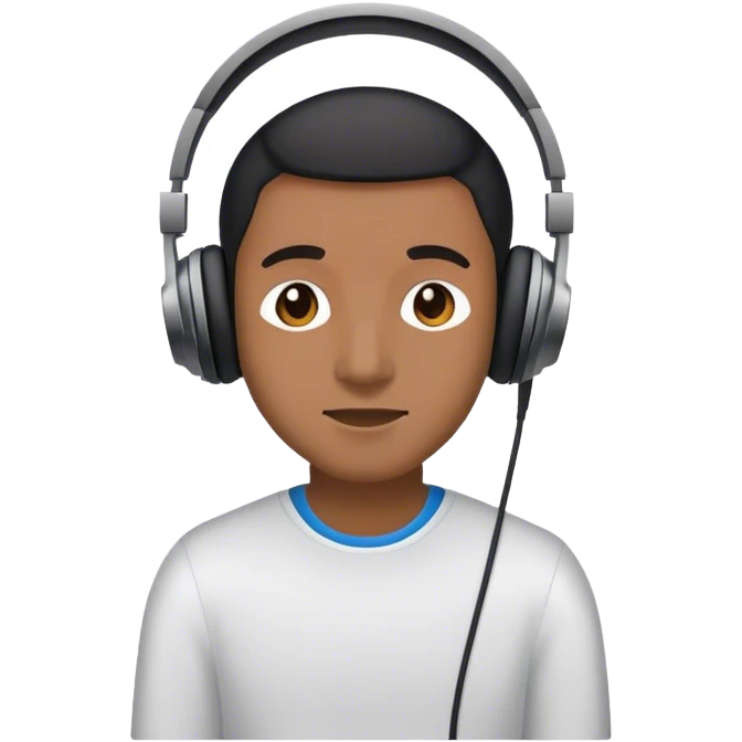 emoji of a person listening to music emoji
