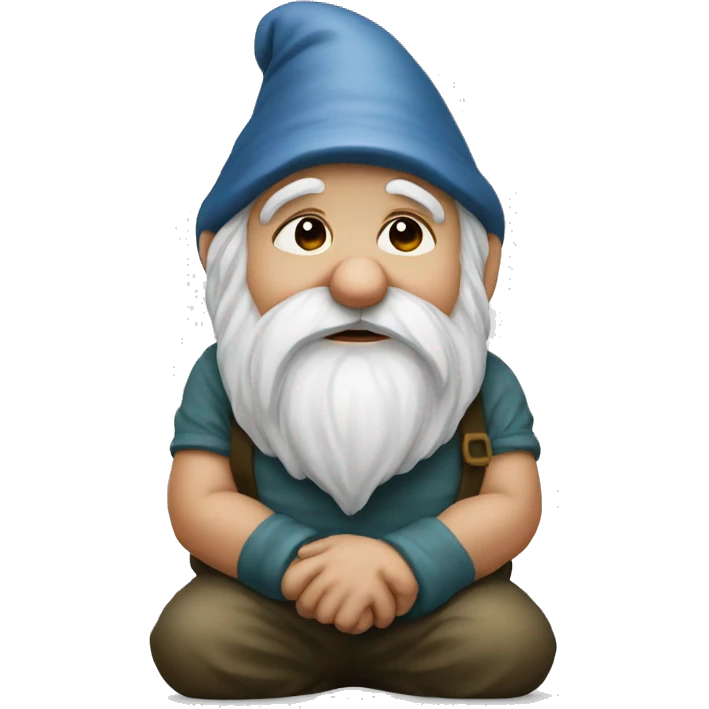 garden gnome sad emoji