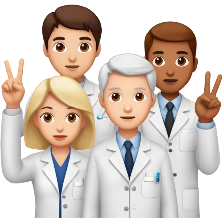 Middle finger scientists  emoji