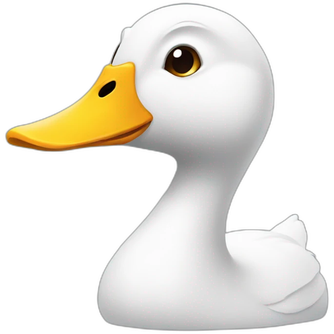 Chat sur canard emoji