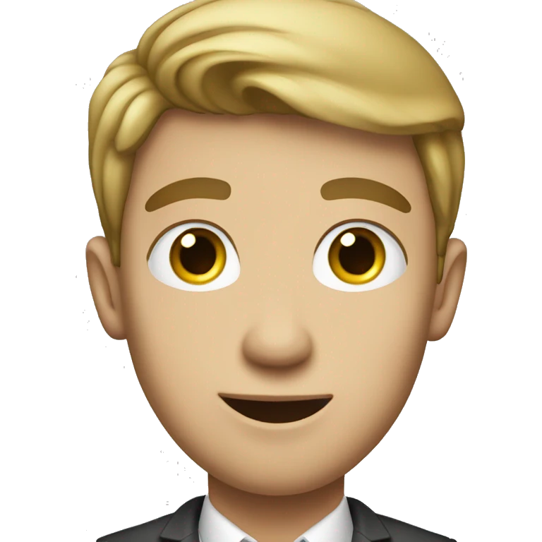successful young white boy millionaire emoji