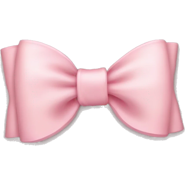 light pink bow emoji