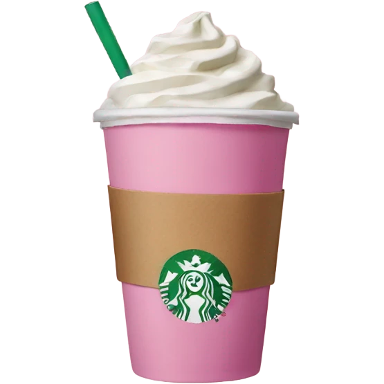 Starbucks pink emoji