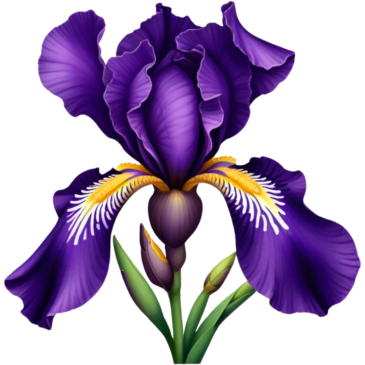  purple Iris flower emoji