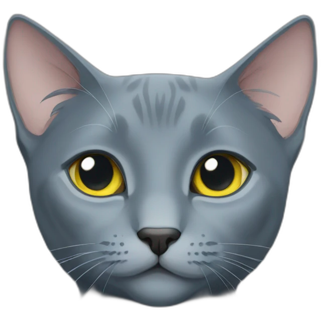 Russian blue cat emoji