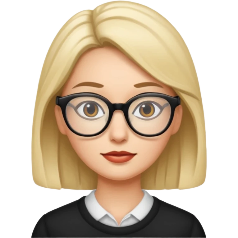 woman with glasses emoji
