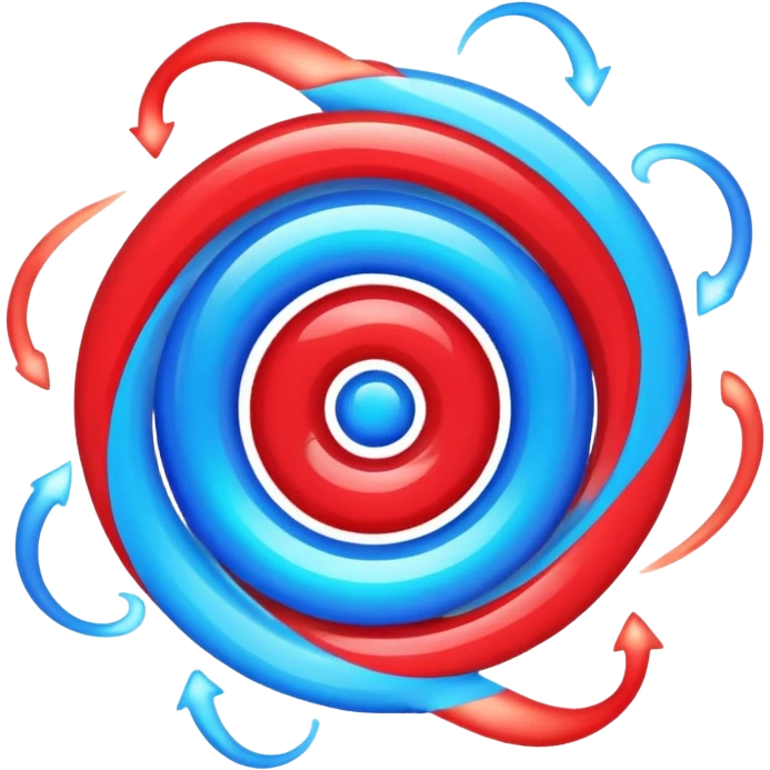 glitter red and blue plasma emoji