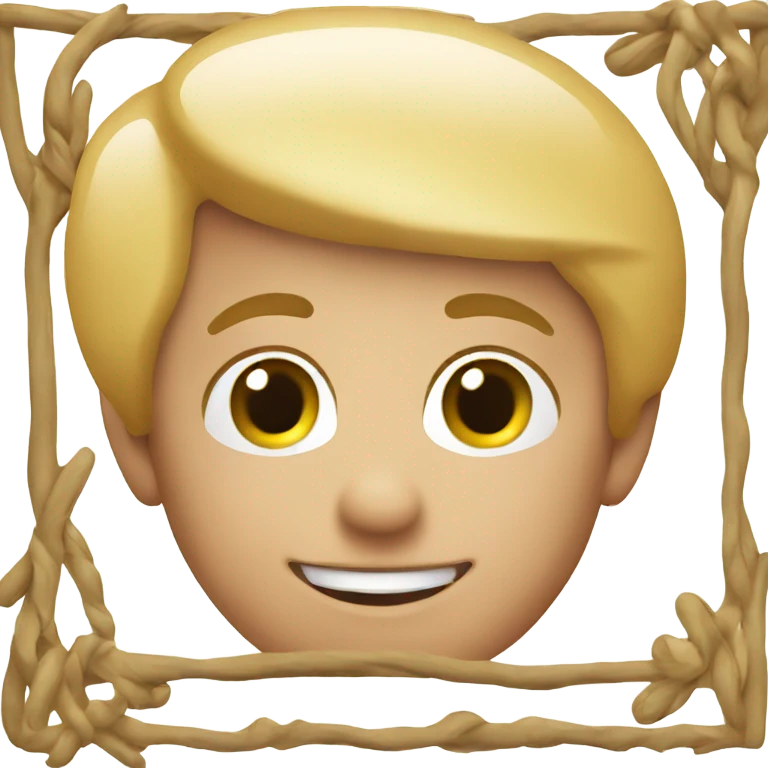 welcome sign with rounded corners square frame emoji