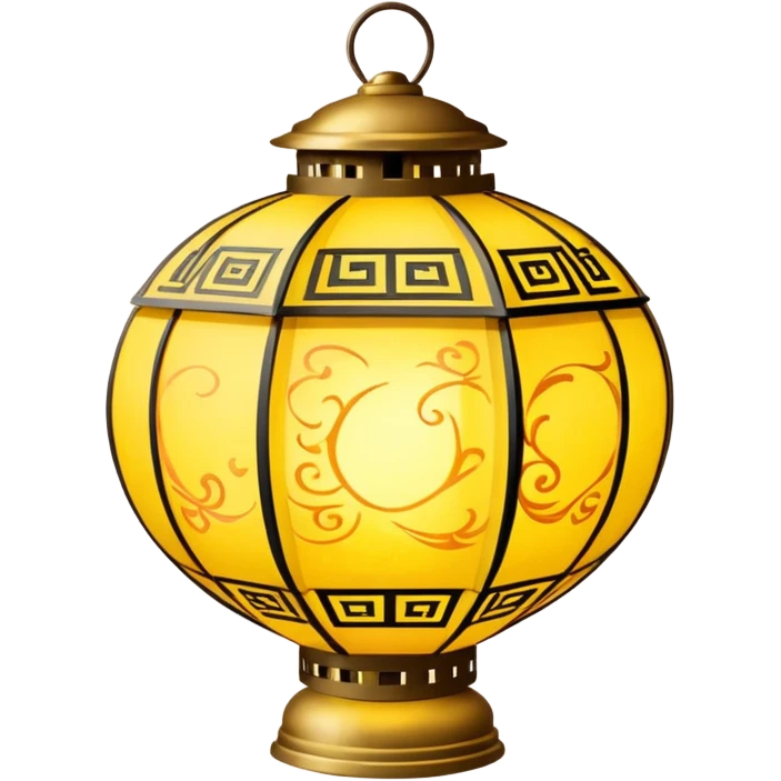 yellow asian lantern emoji