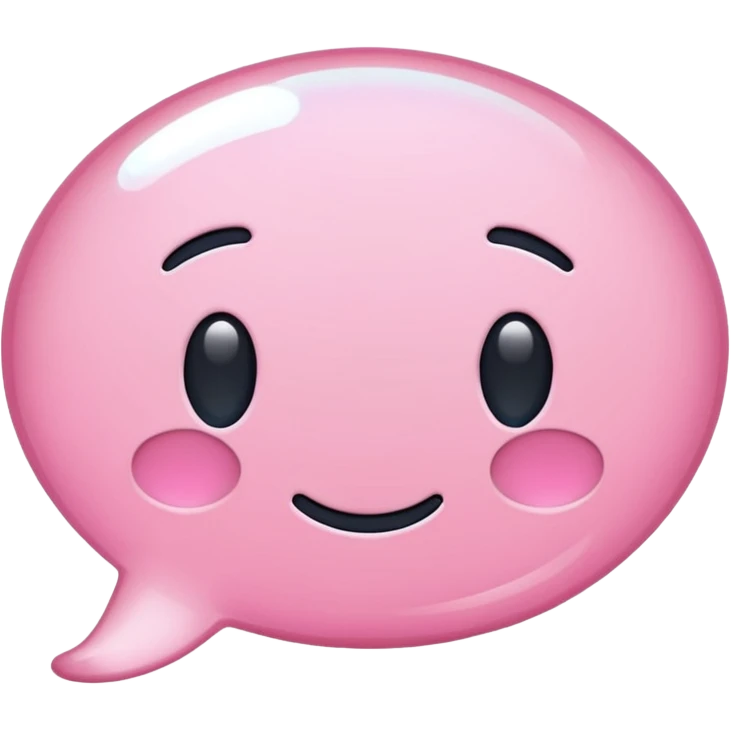 mix color pinks text message emoji