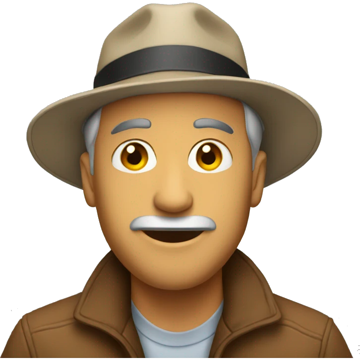 Man with hat on emoji