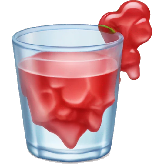 giner juice with red ices emoji