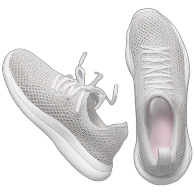 tech-loom bliss mesh pvc sneakers emoji