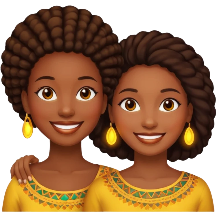 Ma meilleur amie et moi (femme) africaine  emoji