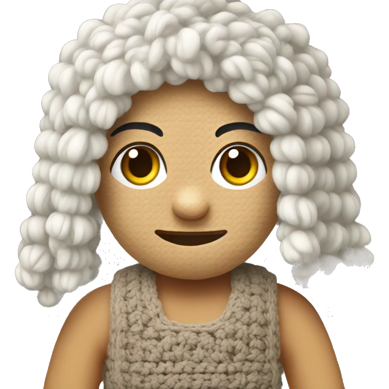 Tejedora de crochet emoji