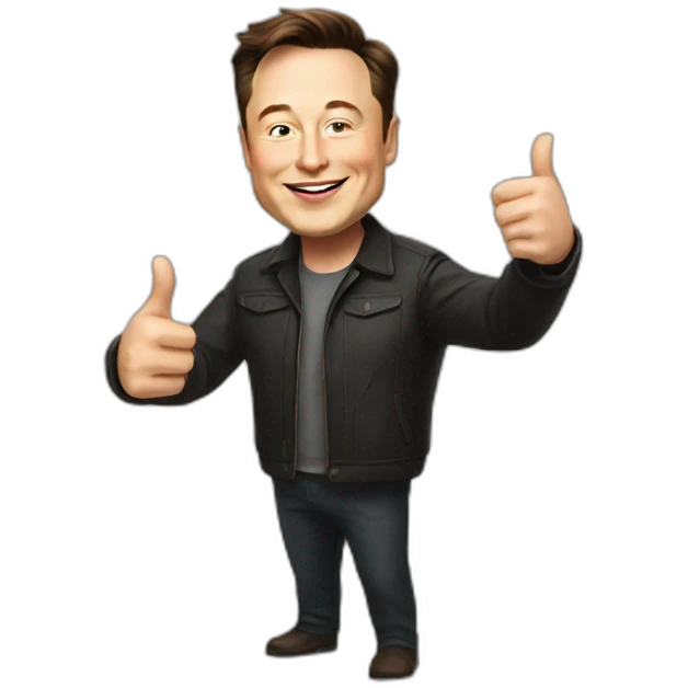 Elon musk thumb up emoji