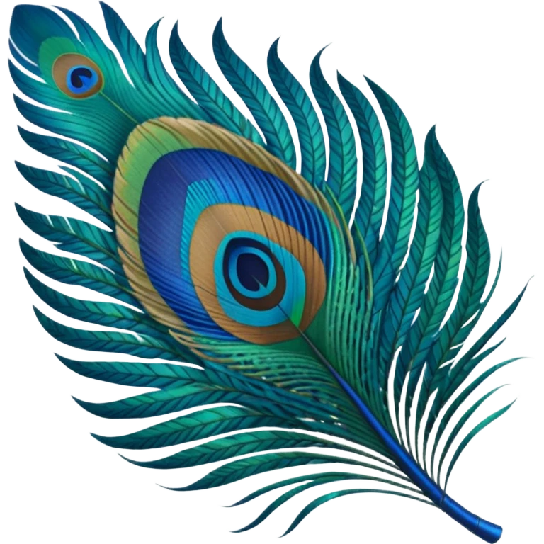 Peacock feather emoji