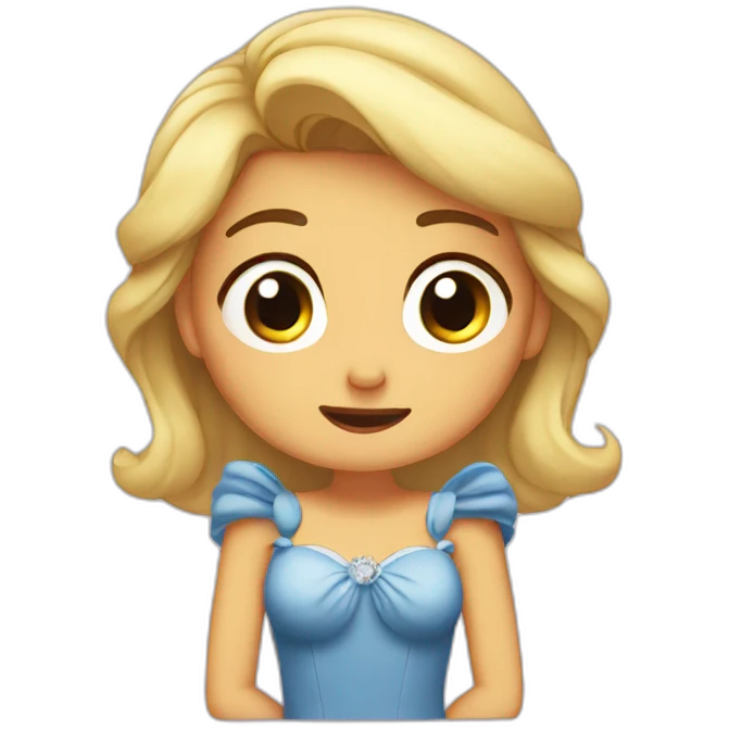 cindarella crying emoji