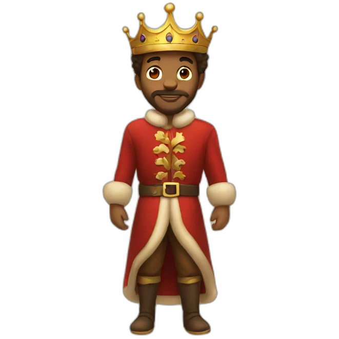 full body king christmas emoji