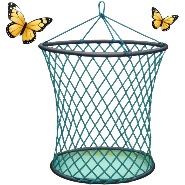 a net for catching butterflies emoji
