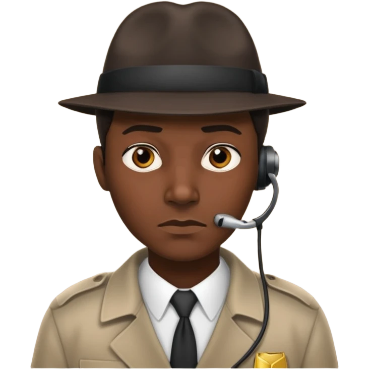 detective with earpiece emoji